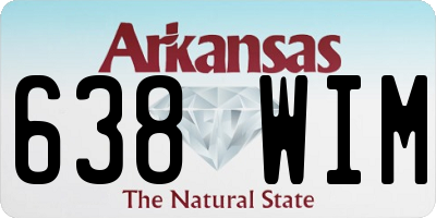AR license plate 638WIM