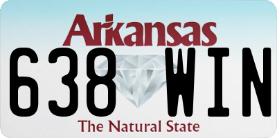 AR license plate 638WIN
