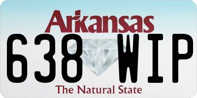 AR license plate 638WIP