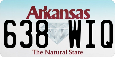 AR license plate 638WIQ