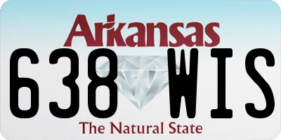 AR license plate 638WIS