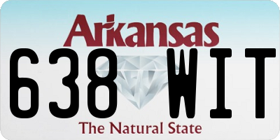 AR license plate 638WIT