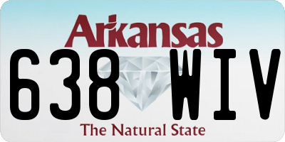 AR license plate 638WIV