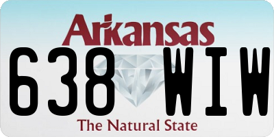 AR license plate 638WIW