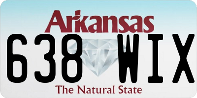 AR license plate 638WIX
