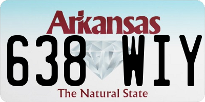 AR license plate 638WIY