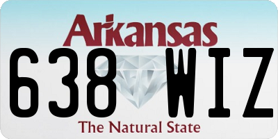 AR license plate 638WIZ