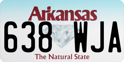 AR license plate 638WJA