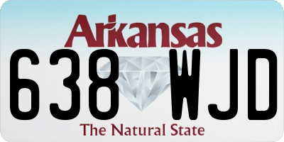 AR license plate 638WJD