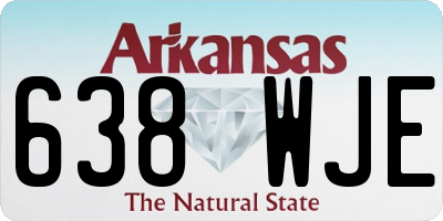 AR license plate 638WJE