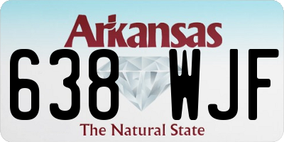 AR license plate 638WJF