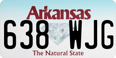 AR license plate 638WJG
