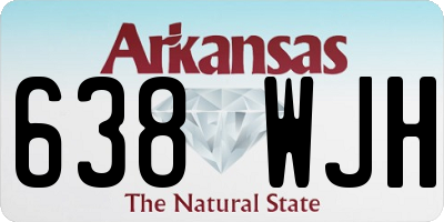 AR license plate 638WJH