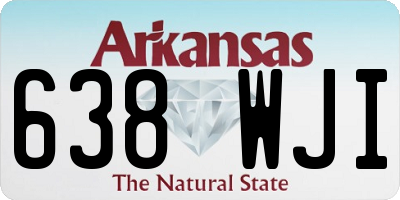 AR license plate 638WJI