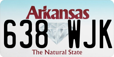 AR license plate 638WJK