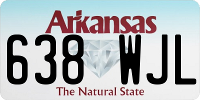 AR license plate 638WJL