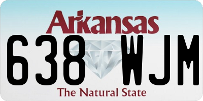 AR license plate 638WJM