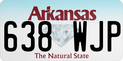 AR license plate 638WJP