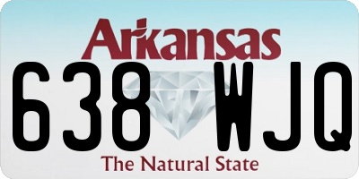 AR license plate 638WJQ