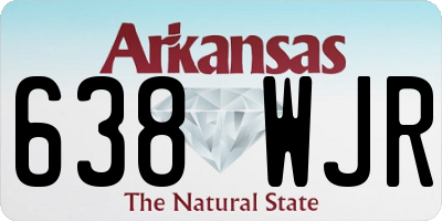 AR license plate 638WJR