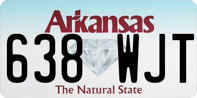 AR license plate 638WJT
