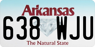 AR license plate 638WJU
