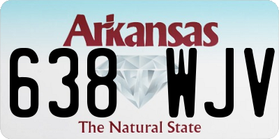 AR license plate 638WJV