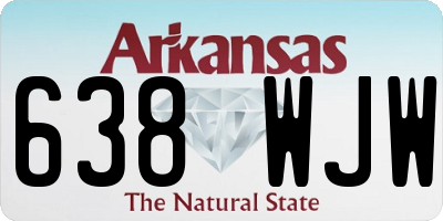 AR license plate 638WJW