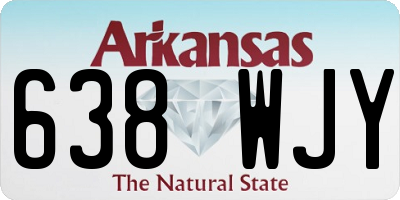 AR license plate 638WJY