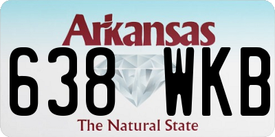 AR license plate 638WKB