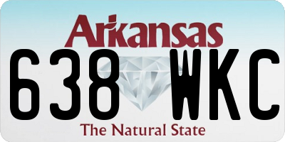 AR license plate 638WKC