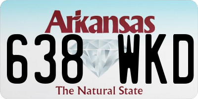 AR license plate 638WKD