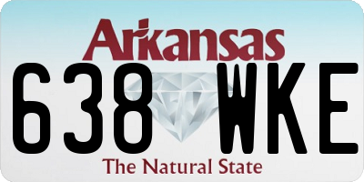 AR license plate 638WKE