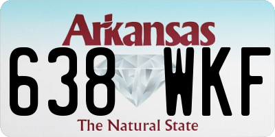 AR license plate 638WKF