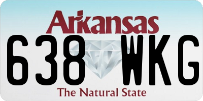 AR license plate 638WKG