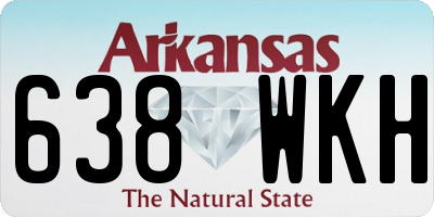 AR license plate 638WKH