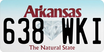 AR license plate 638WKI