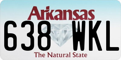 AR license plate 638WKL