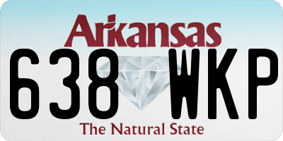 AR license plate 638WKP