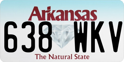 AR license plate 638WKV