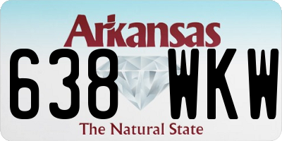 AR license plate 638WKW