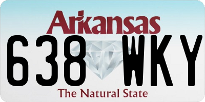 AR license plate 638WKY