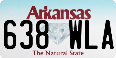 AR license plate 638WLA
