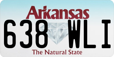 AR license plate 638WLI