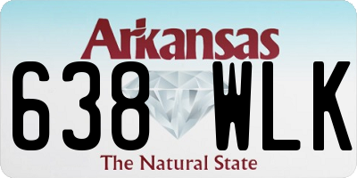 AR license plate 638WLK