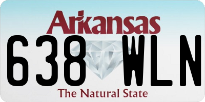 AR license plate 638WLN