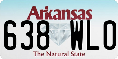 AR license plate 638WLO