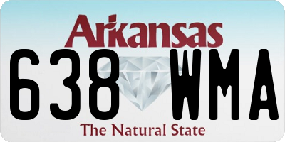 AR license plate 638WMA