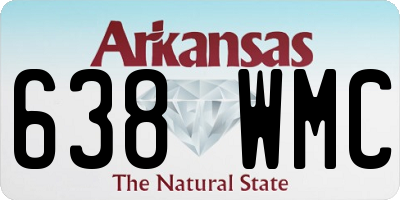AR license plate 638WMC