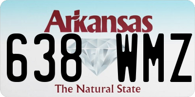 AR license plate 638WMZ